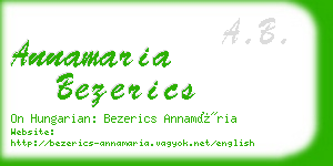 annamaria bezerics business card